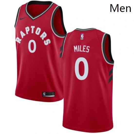 Mens Nike Toronto Raptors 0 CJ Miles Swingman Red Road NBA Jersey Icon Edition